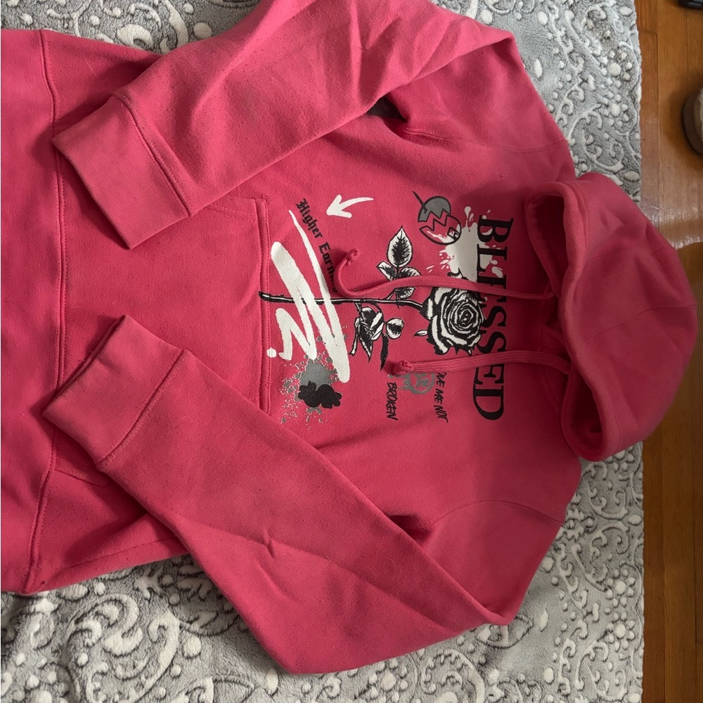 Rue21 Pink Graphic Hoodie